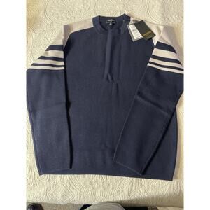 Todd Snyder Merino Ski Sweater Navy Medium – $268 MSRP – Italian Yarn
